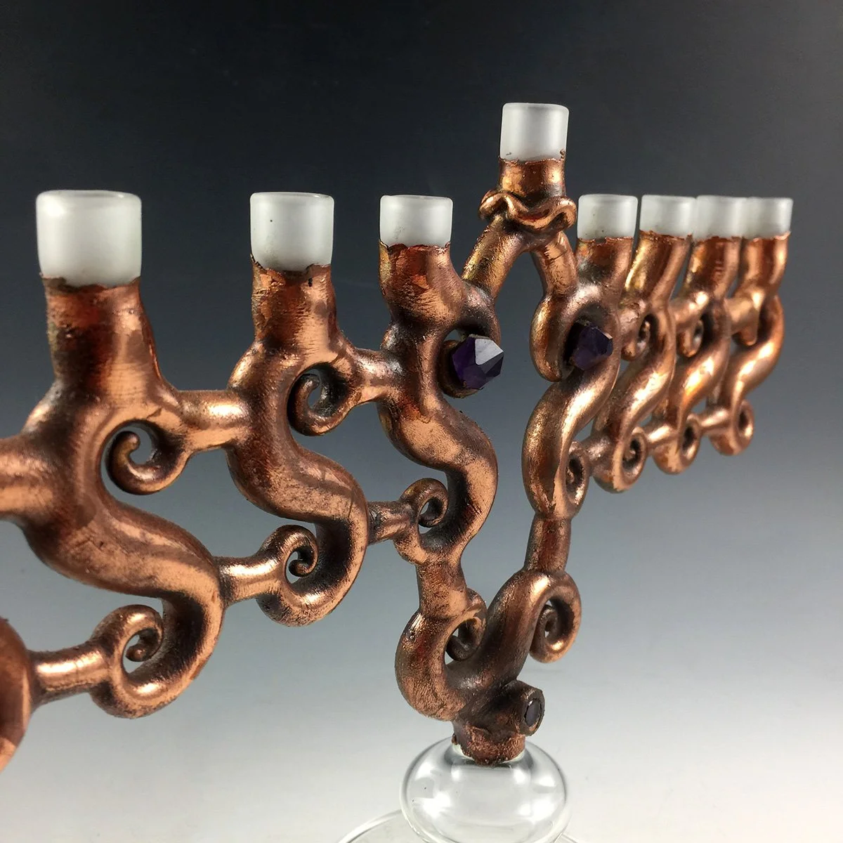 Electroformed Menorah — POLLACK GLASS STUDIO & GALLERY